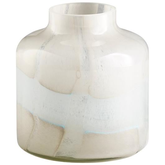 Small Lucerne Vase in Tan and Aqua by Cyan Design