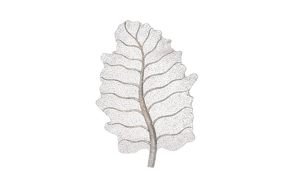 Metallurgy Leaf Wall Art, Stainless Steel by Phillips Collection