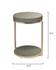 Chester Faux Shagreen Round Side Table, Grey by Jamie Young