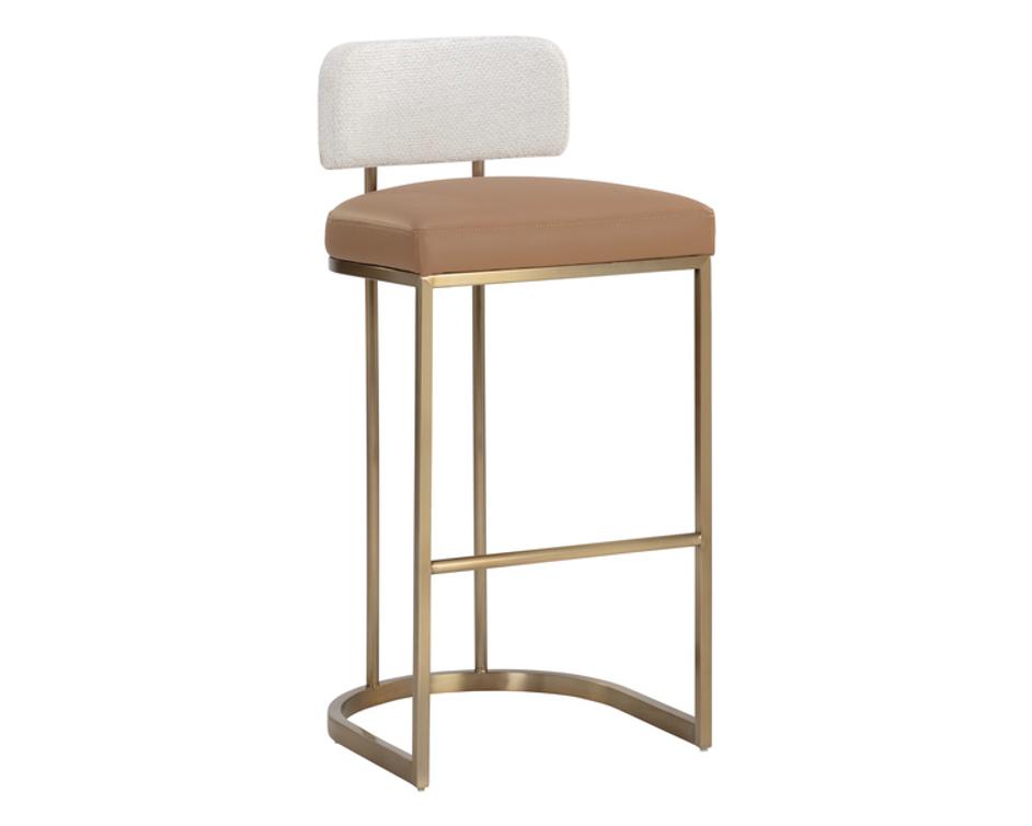 LARISSA BARSTOOL - NAPA COGNAC / RHEA LIGHT BARLEY by Sunpan