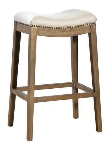 Linen Counter Stool by Furniture Classics
