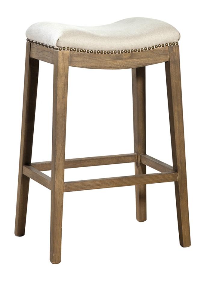 Linen Counter Stool by Furniture Classics