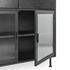 Nore Metal/Glass 4Dwr 4Dr Cabinet Blackened Steel by Classic Home