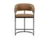 MARRIS COUNTER STOOL - GUNMETAL - MILLIKEN COGNAC by Sunpan