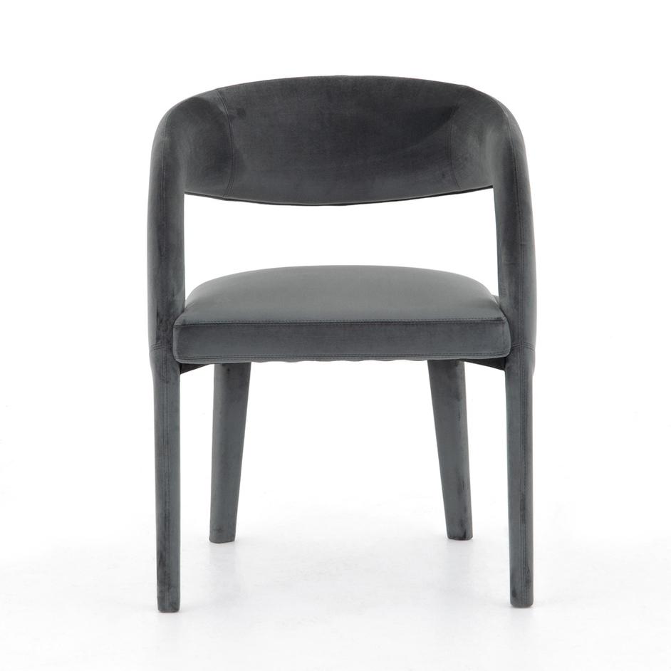 Hawkins Dining Chair-Charcoal Velvet by FOUR HANDS