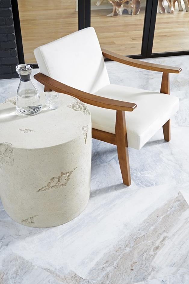 Formation Side Table, Roman Stone by Phillips Collection