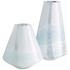 Small Backdrift Vase in Sky Blue and White by Cyan Design