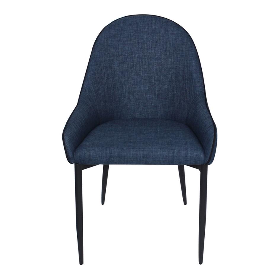 LAPIS DINING CHAIR DARK BLUE by Moes Home