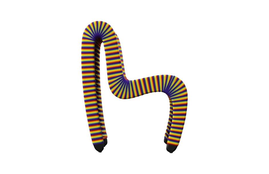 Seat Belt Dining Chair, Rainbow/Pride by Phillips Collection