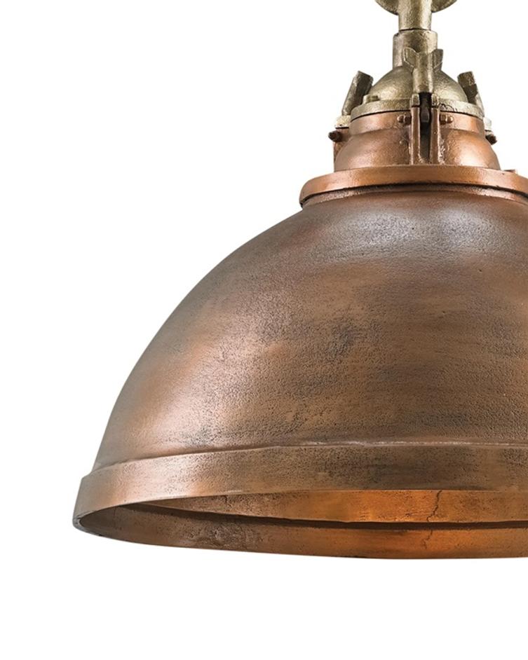 Admiral Pendant In Copper & Antique Brass by Currey & Company