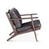 Bobby Black Leather Armchair by Home Trends & Design