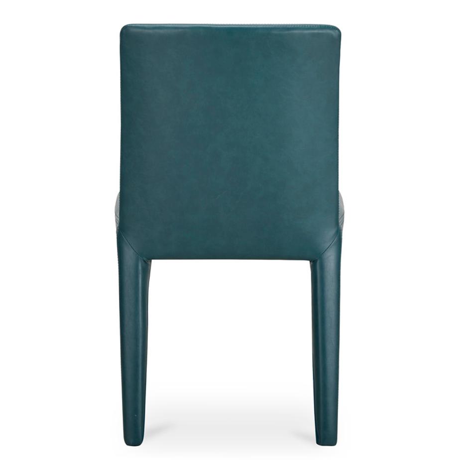 Monte Dining Chair Teal Vegan Leather - Set Of Two by Moes Home