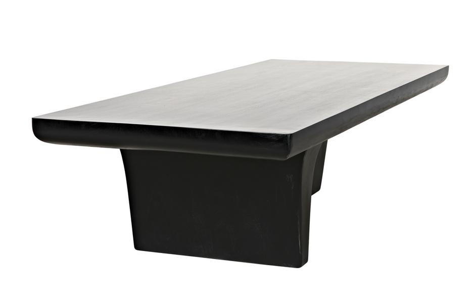 Ward Coffee Table, Hand Rubbed Black by Noir Furniture