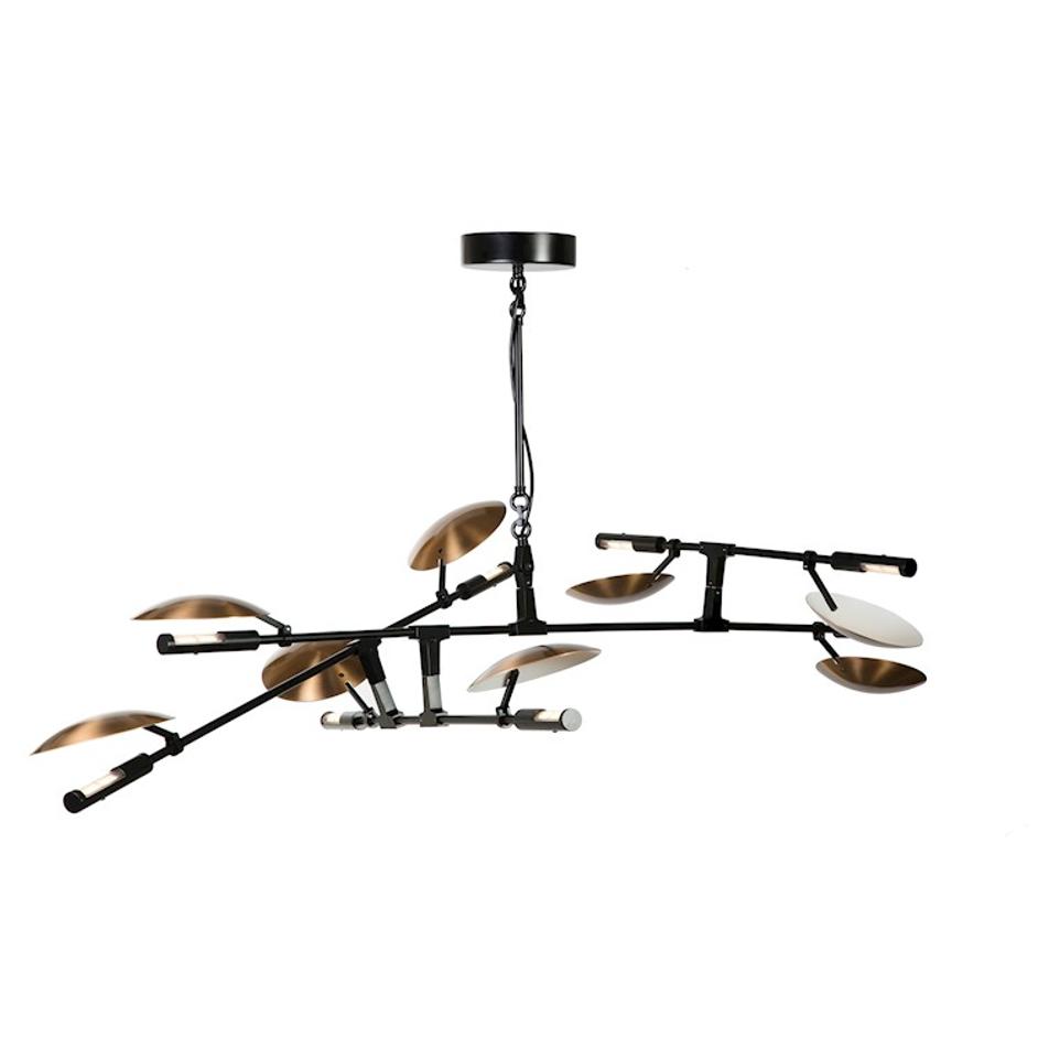 Griffin Pendant Lamp - Black/Brass by Galla Home