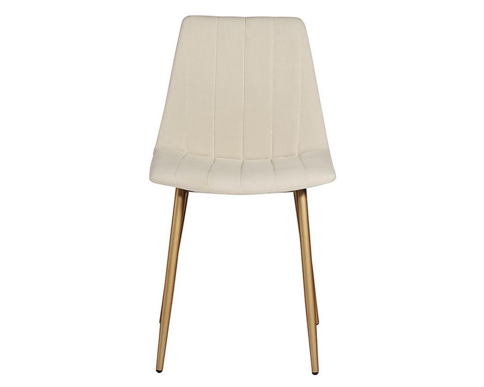 Drew Dining Chair - Champagne Gold - Antonio Linen by Sunpan
