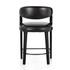 Hawkins Stool In Sonoma Black In Counter by FOUR HANDS