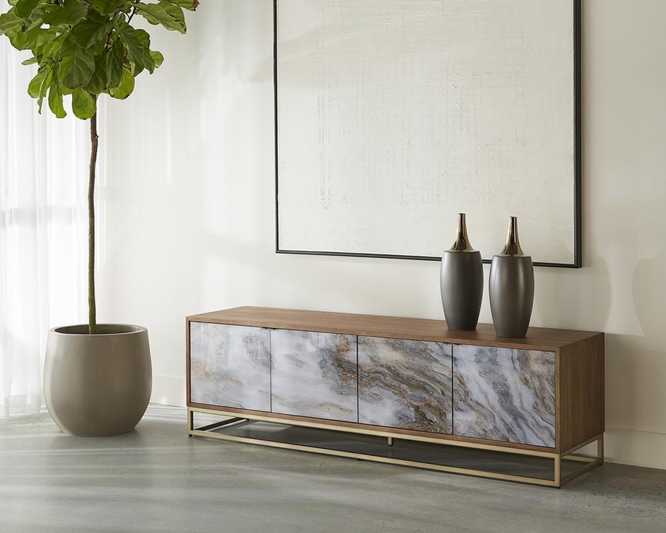 FUENTES MEDIA CONSOLE AND CABINET by Sunpan