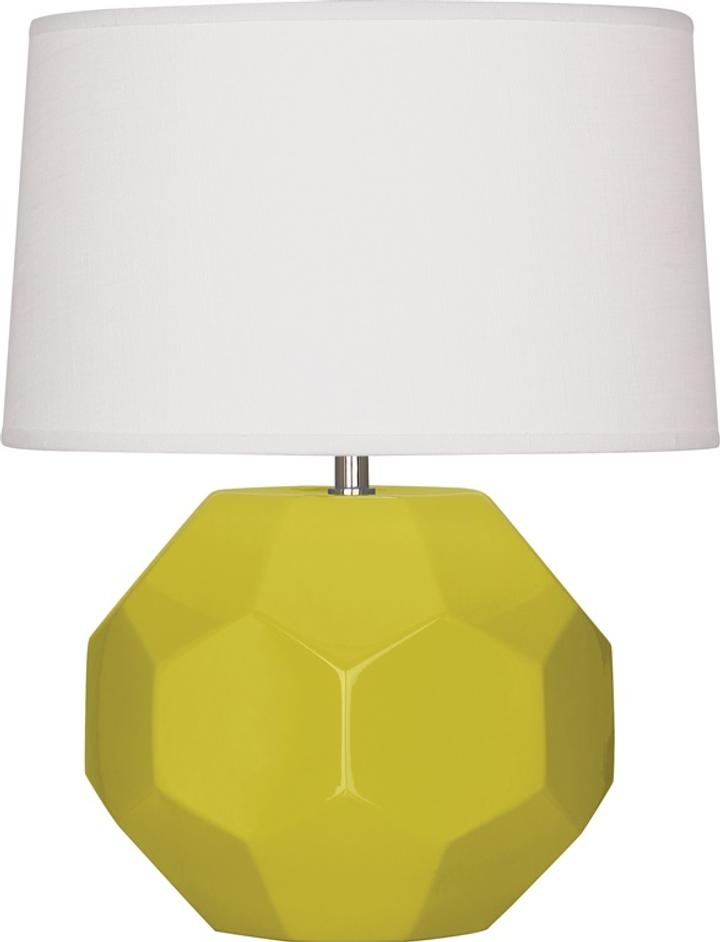 Citron Franklin Accent Lamp by Robert Abbey