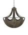 Eduardo Chandelier In Natural Iron & Brass by Currey & Company