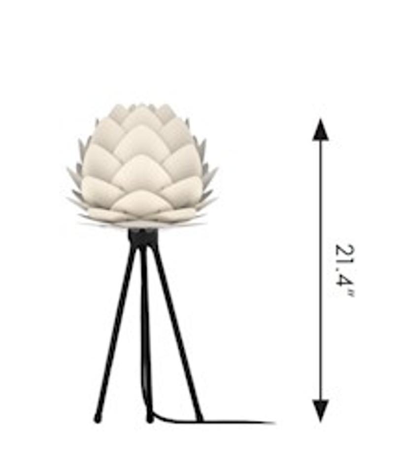 Aluvia Table Lamp in Pearl with White Base by UMAGE