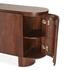Athena 79" Sideboard, Aged Mahogany by Home Trends & Design