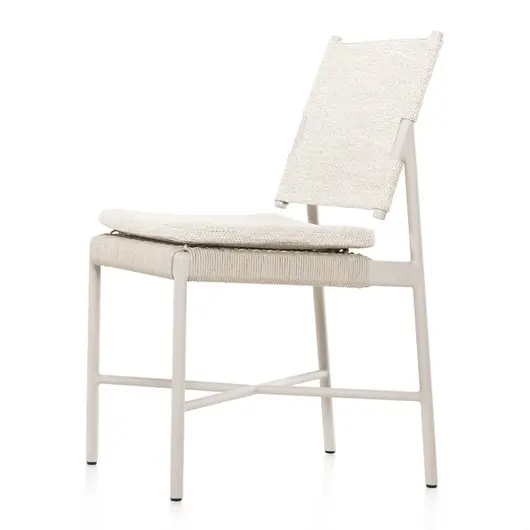 Miller Outdoor Dining Chair In Dove Taupe by FOUR HANDS