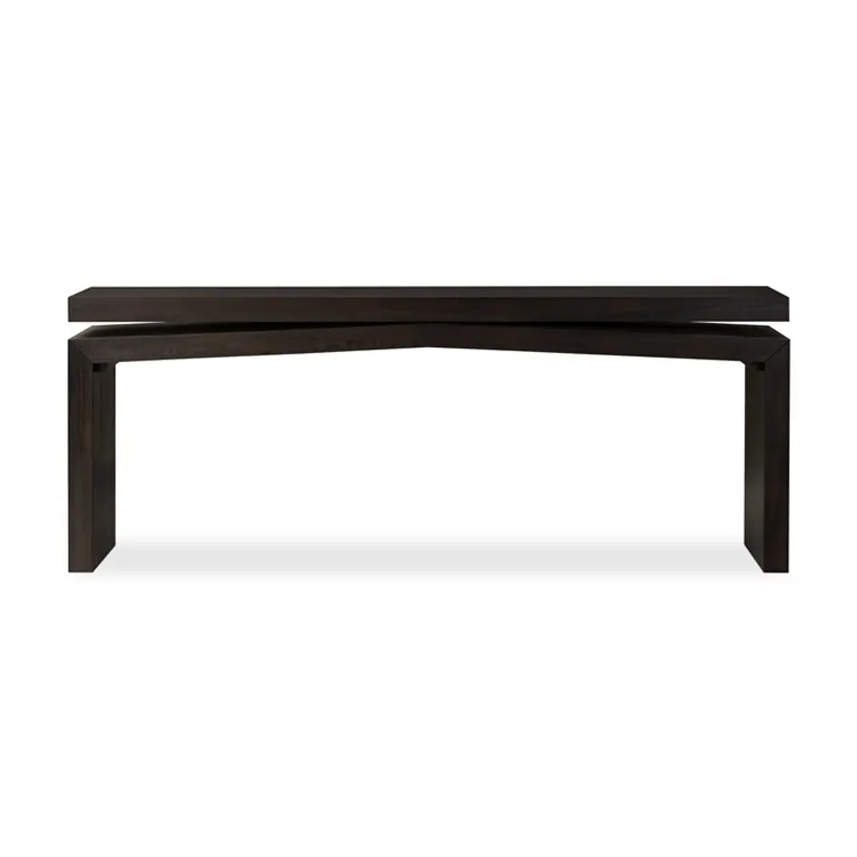 Matthes Console Table in Smoked Black by FOUR HANDS