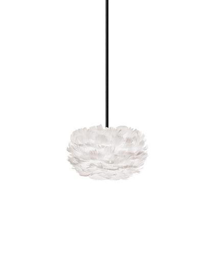 Eos Micro Plug-In Pendant in White with Black Cord by UMAGE