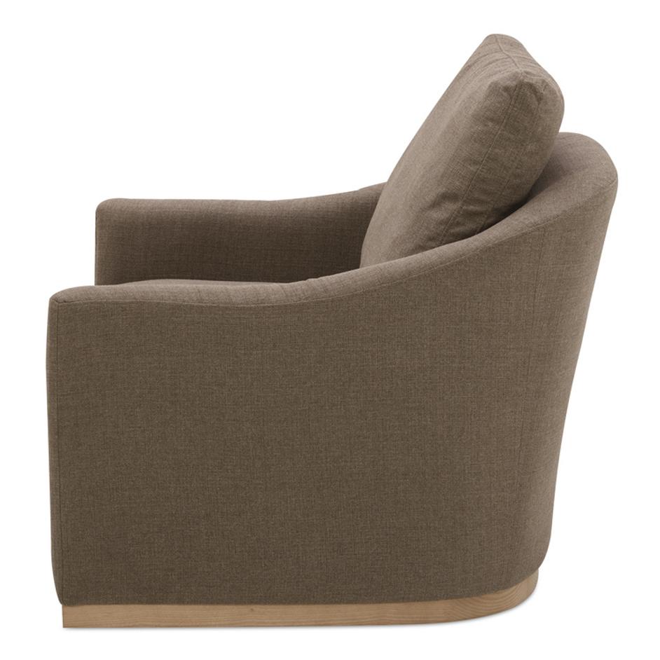 Linden Swivel Chair Soft Taupe by Moes Home