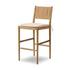 Dara Bar Stool In Broadway Dune And Natural Paper Cord And Toasted Ash by Four Hands