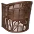 Knox Rattan Tub Arm Chair In Earth Tone Brown by New Pacific Direct