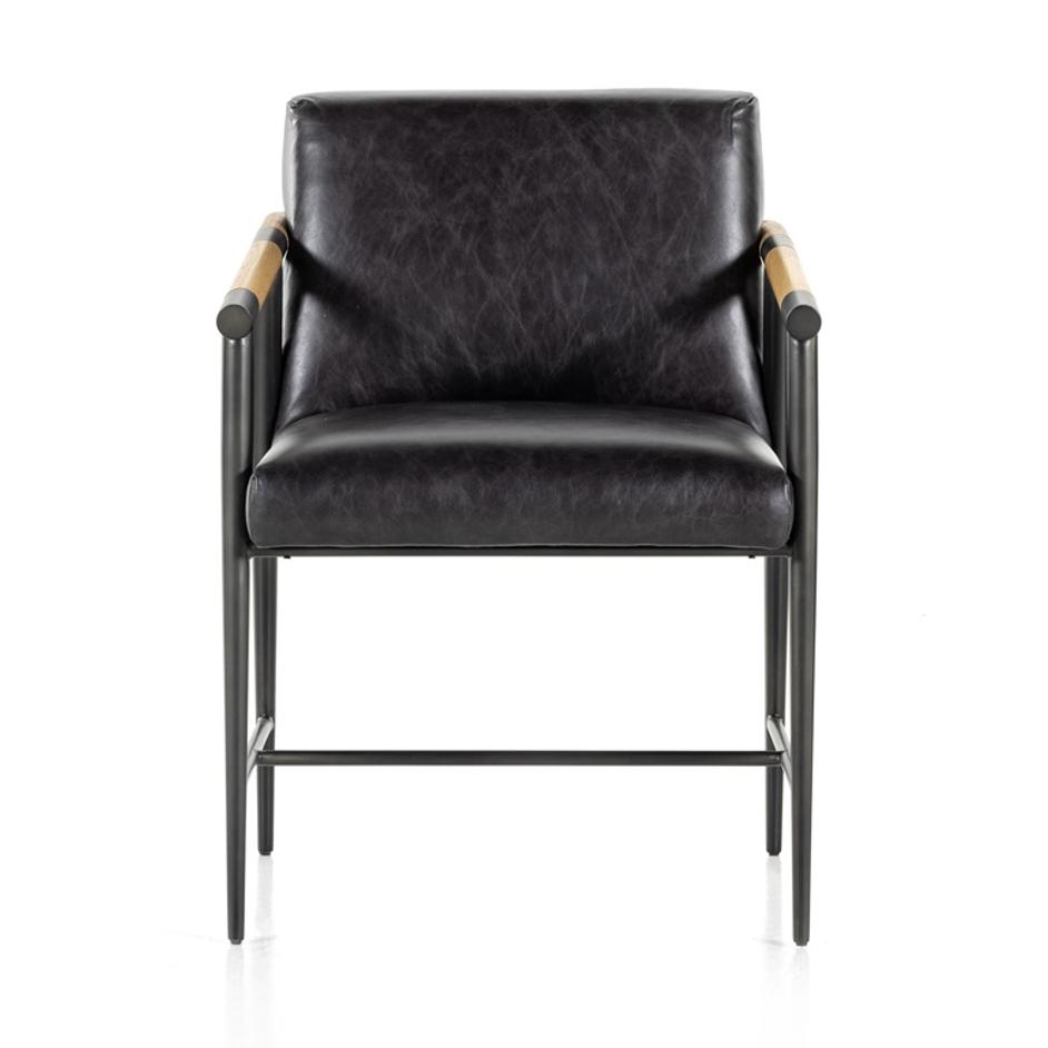 Rowen Dining Chair In Sonoma Black by FOUR HANDS