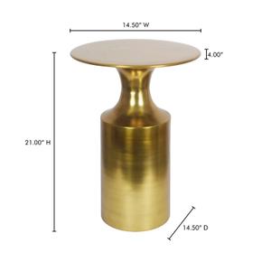 RASSA POLISHED GOLD ACCENT TABLE by Moes Home