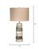 Stacked Horn Table Lamp with Elephant Drum Shade by Jamie Young