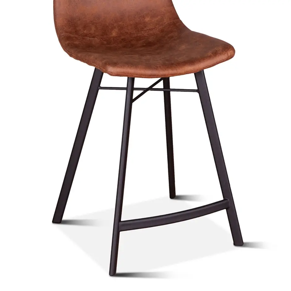 Sam Counter Chair, Trapper Brown by Home Trends & Design
