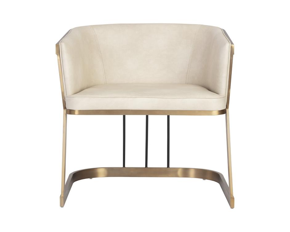 Caily Lounge Chair - Bravo Cream by Sunpan