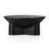 Sante 36" Coffee Table In Raw Black by FOUR HANDS