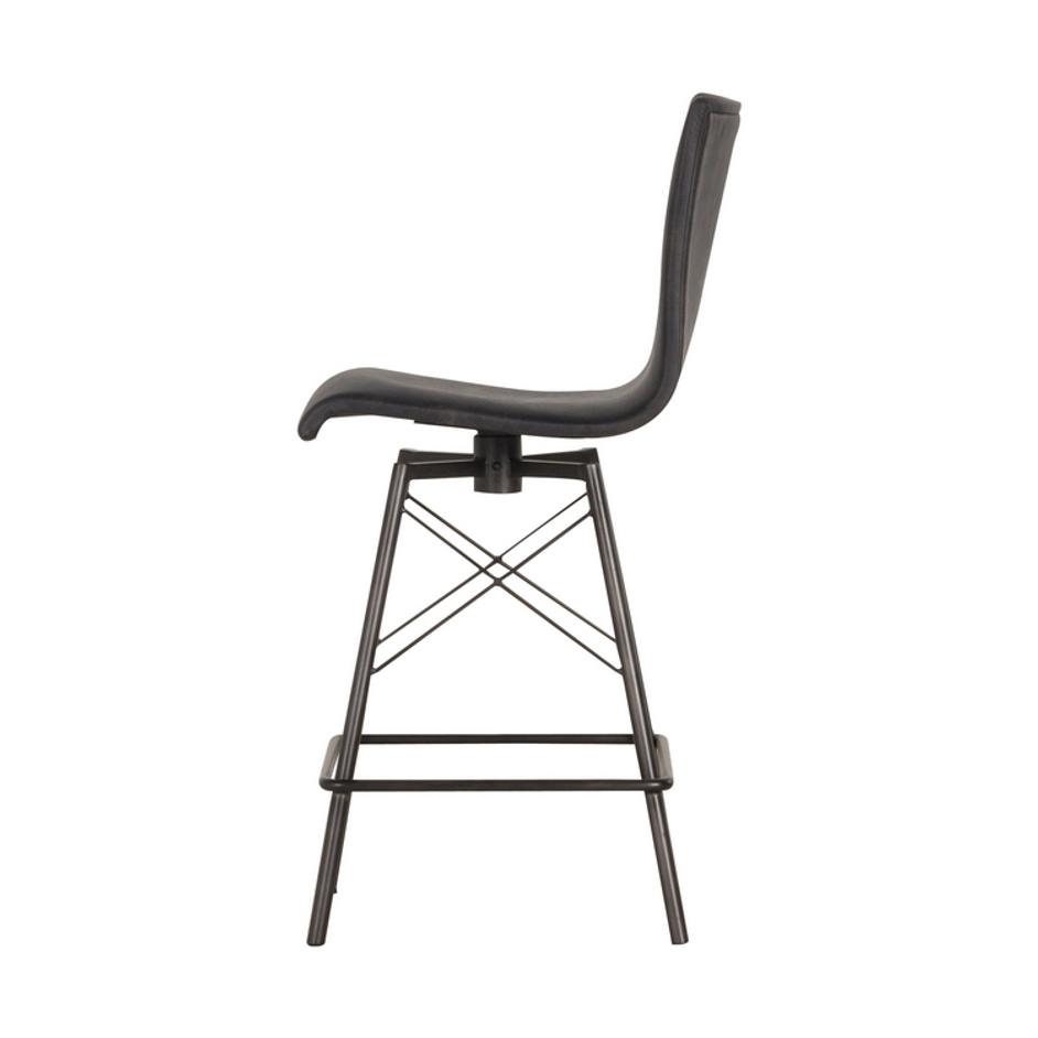 Diaw Counter Stool-Rialto Ebony by FOUR HANDS