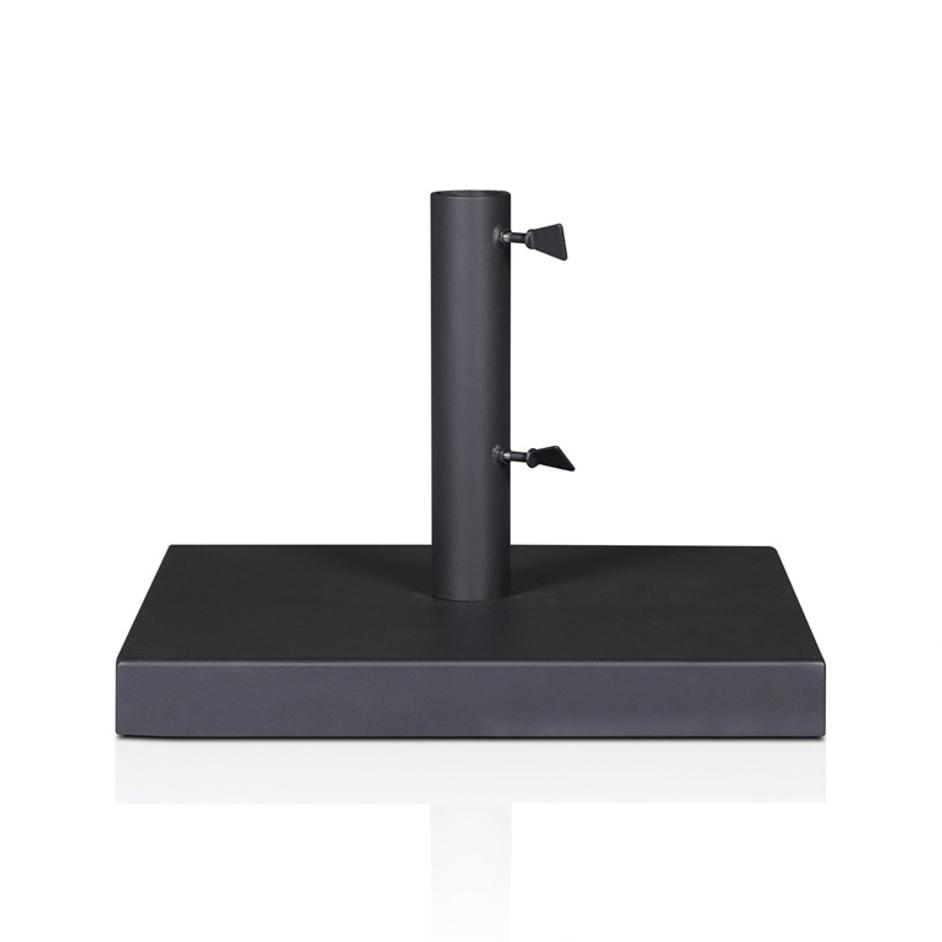 Baska Outdoor Umbrella Stand - Black Stainless Steel by Four Hands