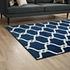 Barrett Chain Link Transitional Trellis 8X10 Area Rug In Moroccan Blue And Ivory by Modway Furniture