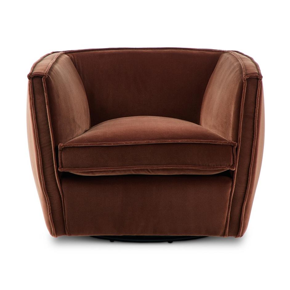 Rashi Swivel Chair - Surrey Auburn by Four Hands