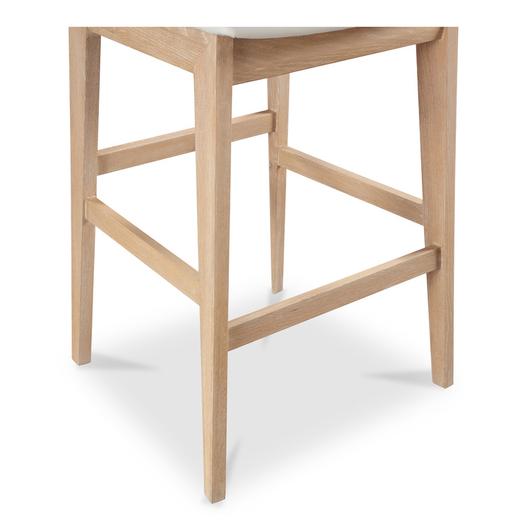 Deco Oak Barstool PVC White by Moes Home