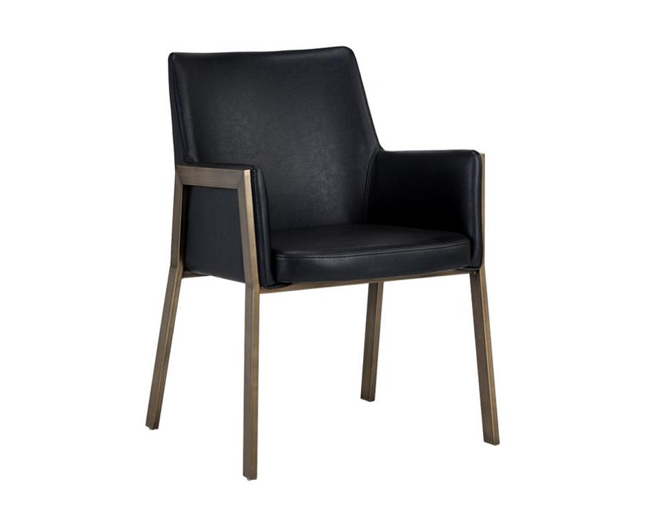 Bernadette Dining Armchair - Bravo Black by Sunpan