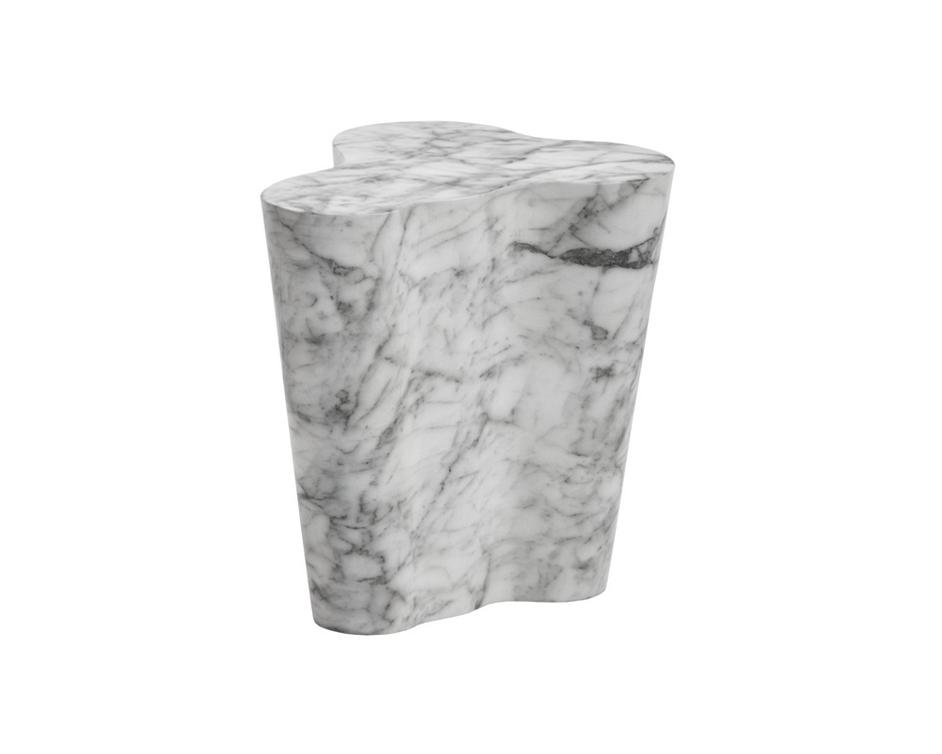 Ava End Table - Small - Marble Look by Sunpan