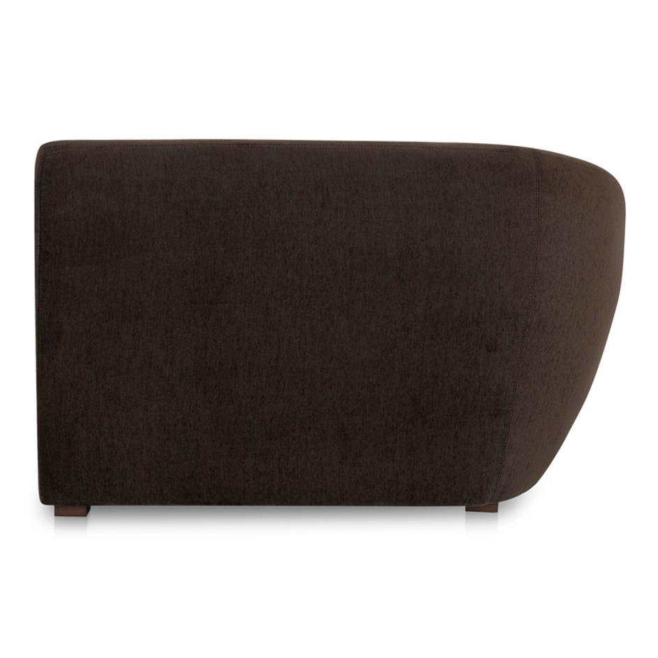 Amelia Left Arm Facing Chair Espresso by Moes Home