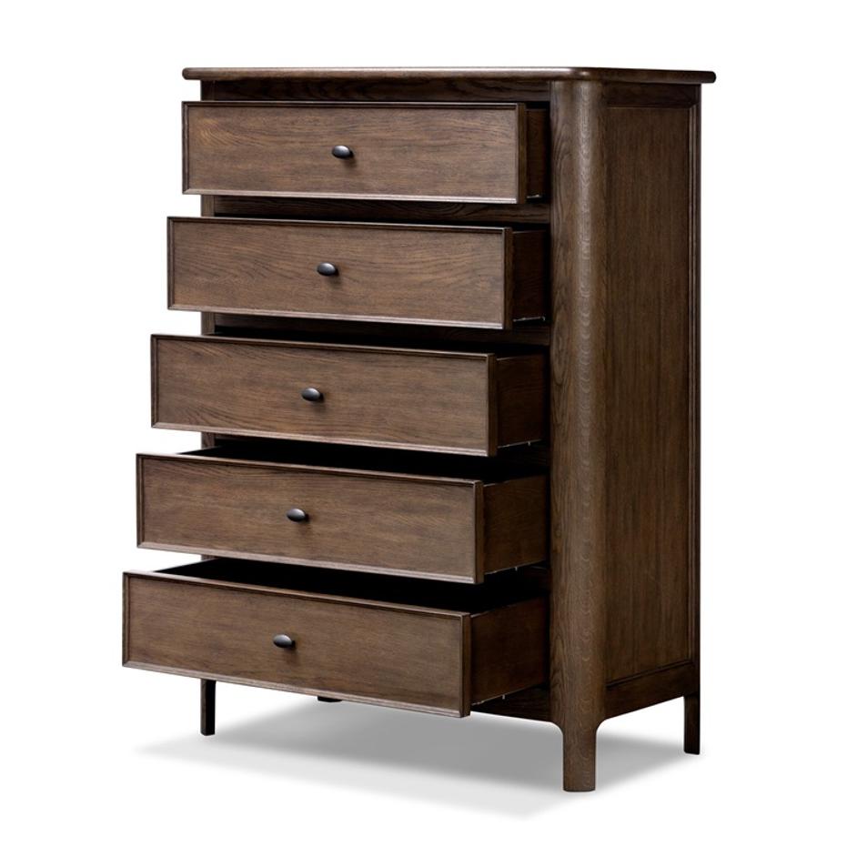 Russ Tall Dresser In Aged Oak Veneer by Four Hands