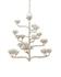 Agavé Americana Silver Chandelier In Contemporary Silver Leaf by Currey & Company