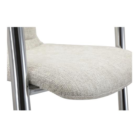 Freeman Chrome Frame Dining Chair Blended Cream - Set Of Two by Moes Home
