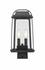 Millworks 2 Light Outdoor Post Mount Fixture in Black Finish by Z-Lite
