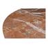 Lark Coffee Table Orange Fantasy Marble by Moes Home
